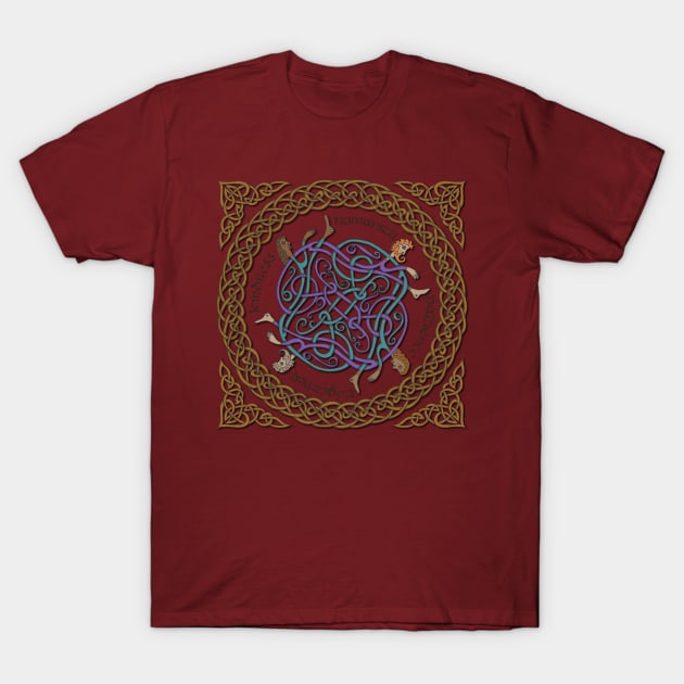 Humanity - Kindness - Celtic Knotwork T-Shirt by lottibrown